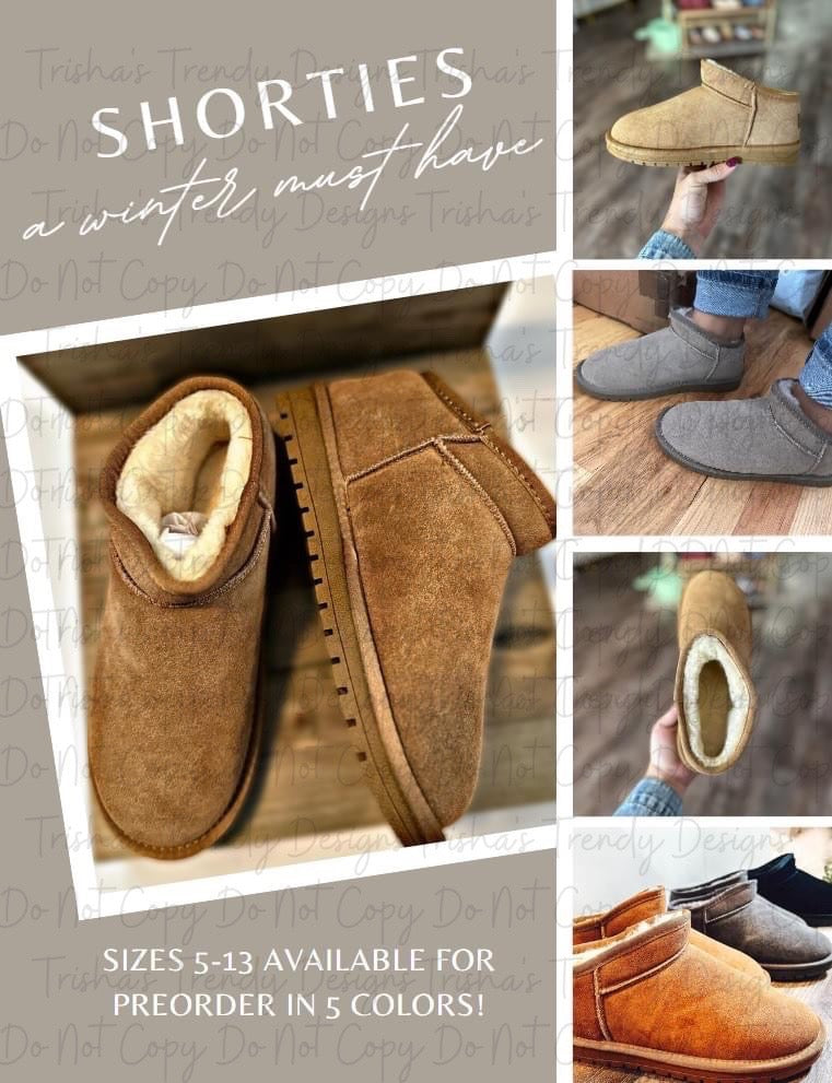Preorder: Faux Fur Lined Shortie Boots