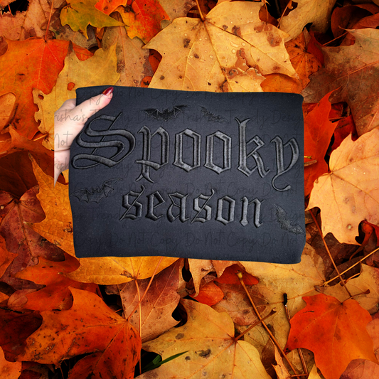 3D Puff Embroidered spooky season