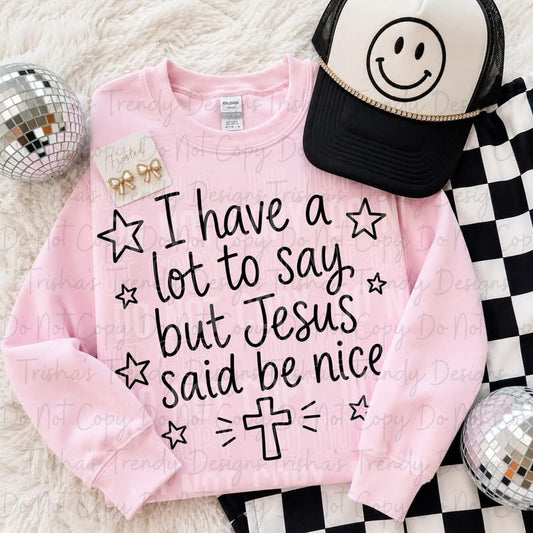 I have a lot to say but Jesus said be nice 7.19