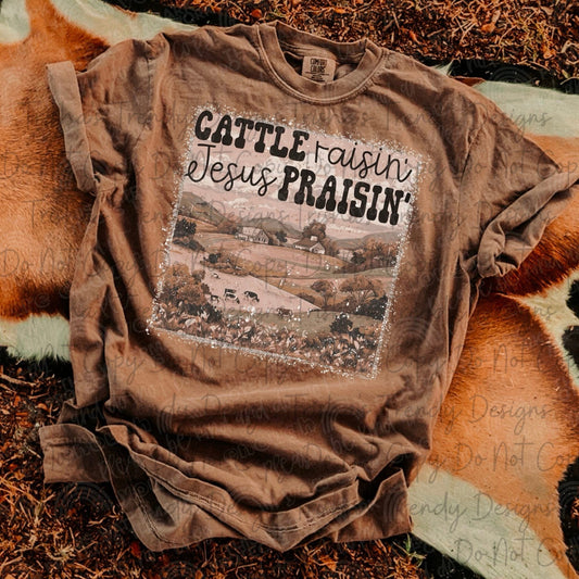 Cattle raisin Jesus praisin