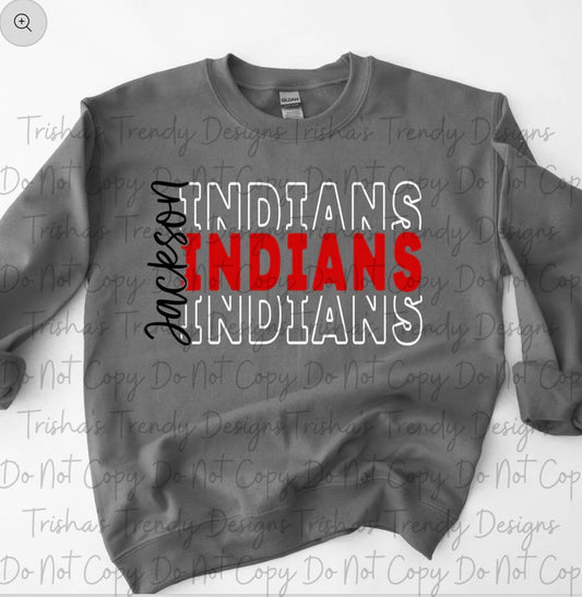 Stacked Jackson Indians