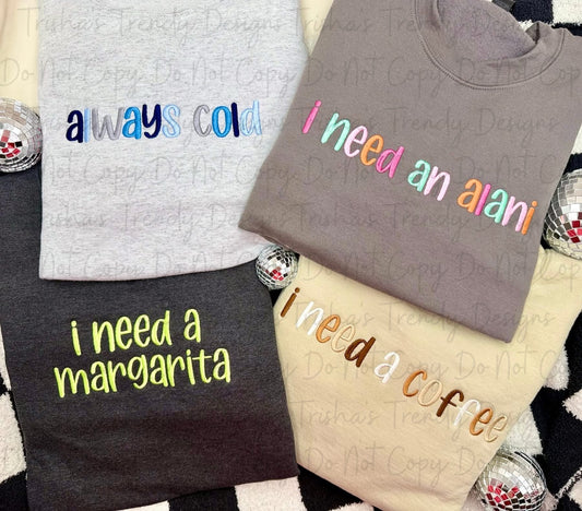 Custom saying