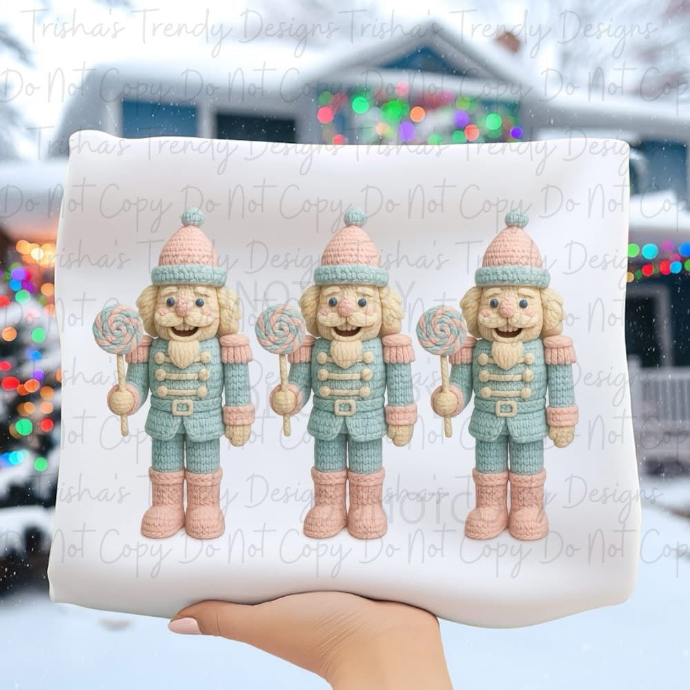 Faux yarn nutcracker