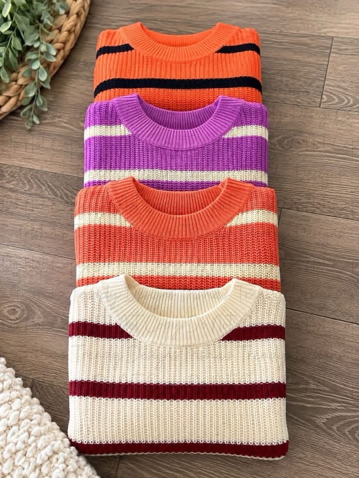 PREORDER: The Fireside Stripe Knit Sweater