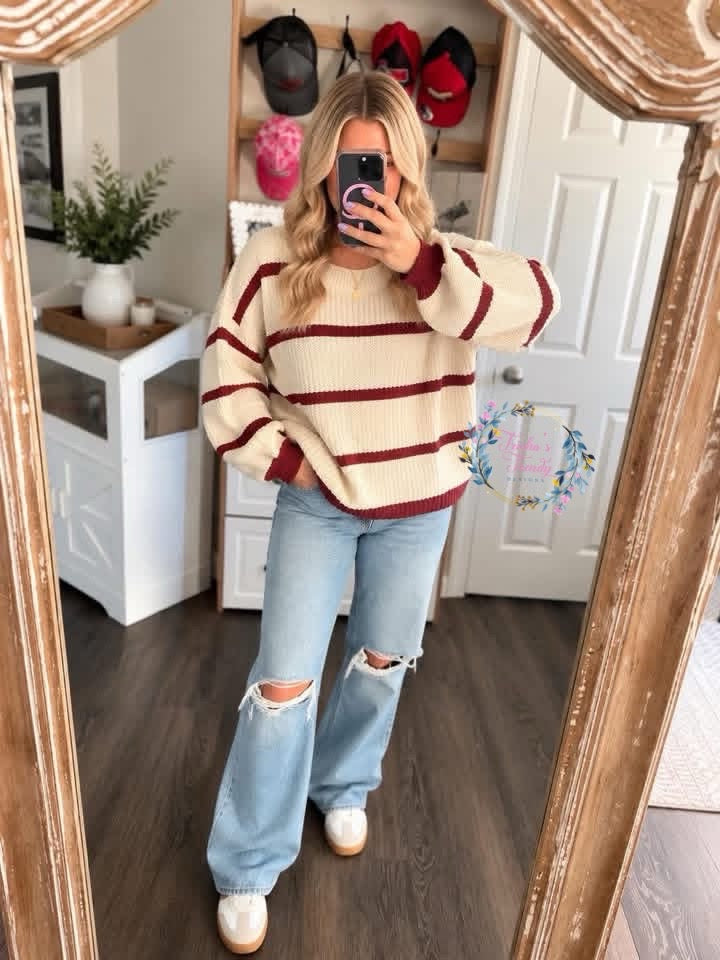 PREORDER: The Fireside Stripe Knit Sweater