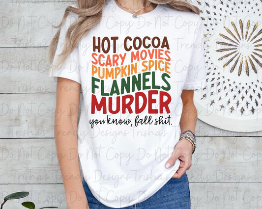 Hot cocoa scary movies