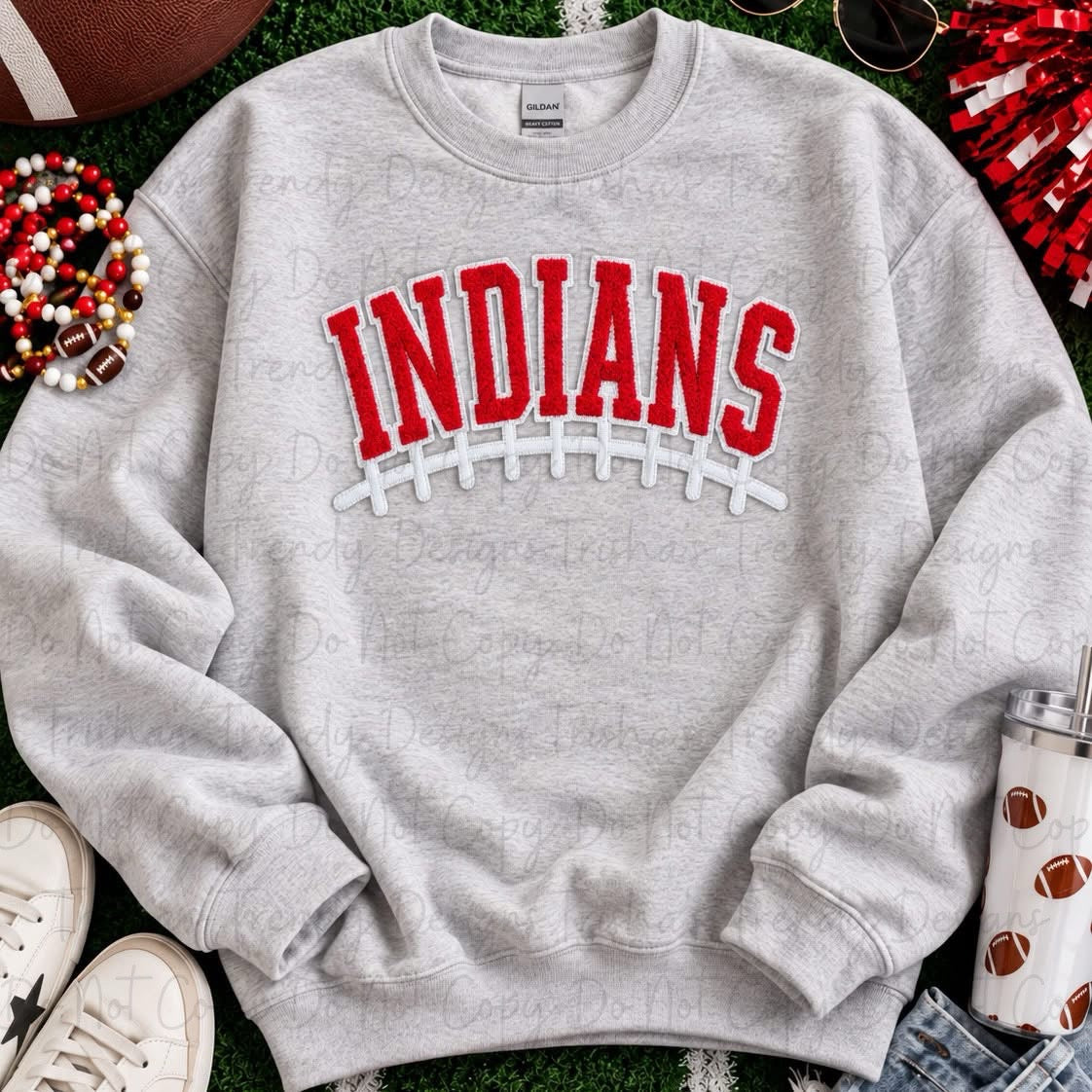 Indians football patch