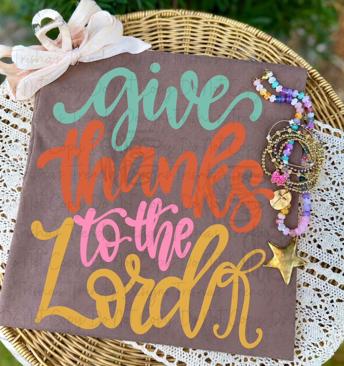 Give thanks to the lord