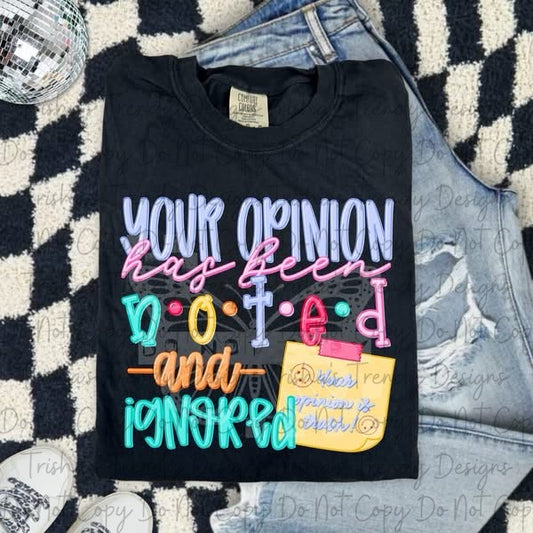 Your opinion has been noted 5.31