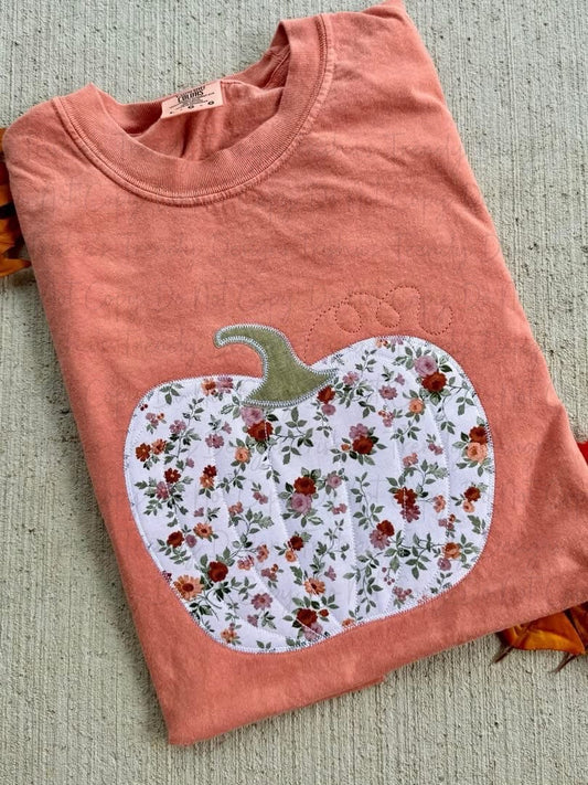 Floral Pumpkin Tee