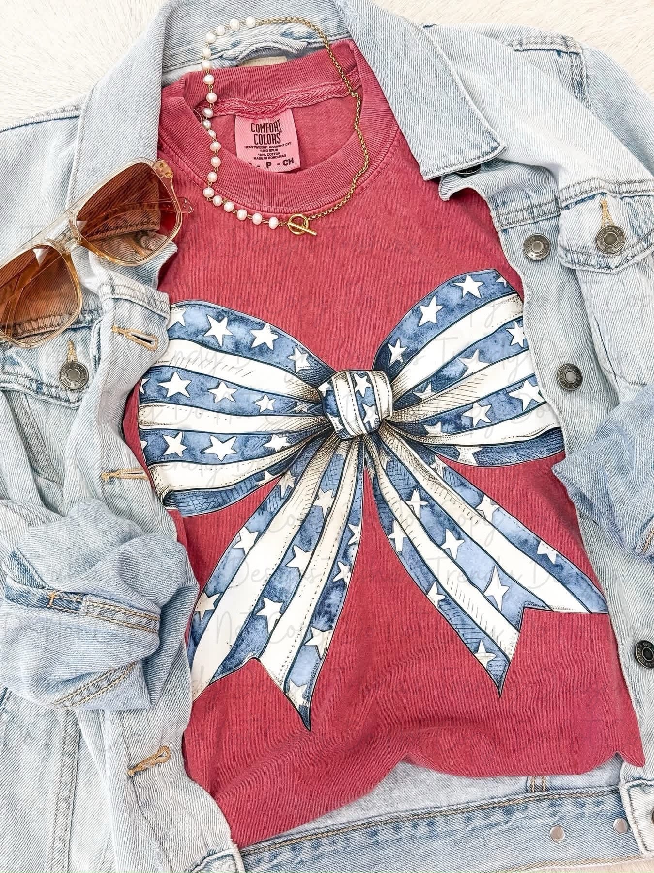 Stars and stripes bow 6.21