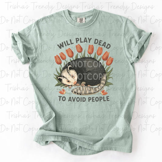 Will play dead to avoid people 2.17