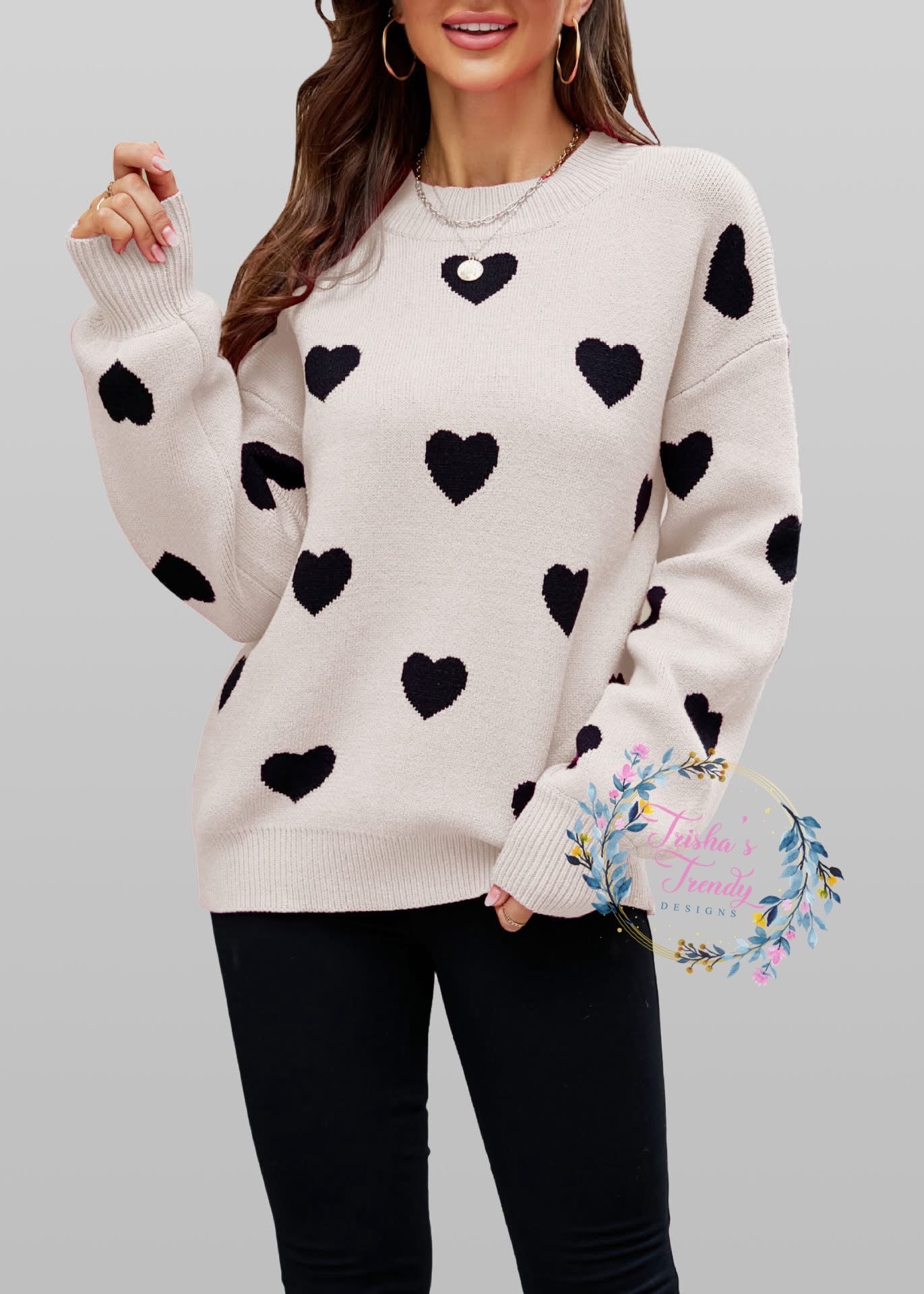 PREORDER: The Hearts All Over Sweater