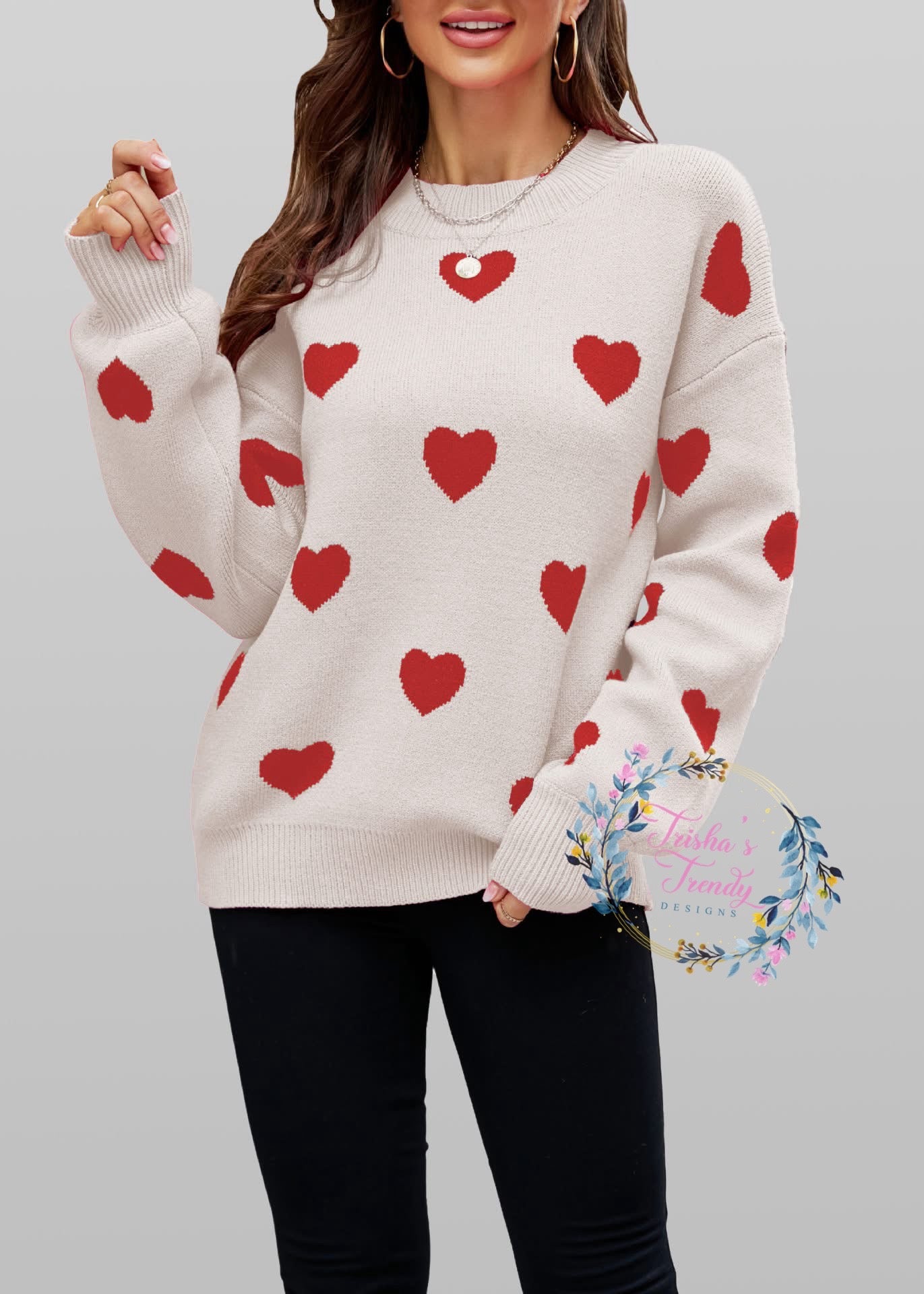 PREORDER: The Hearts All Over Sweater