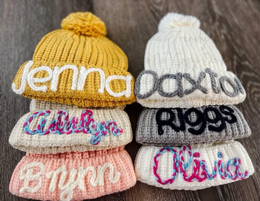PREORDER: Custom Rope Embroidered Pompom Hat RERUN