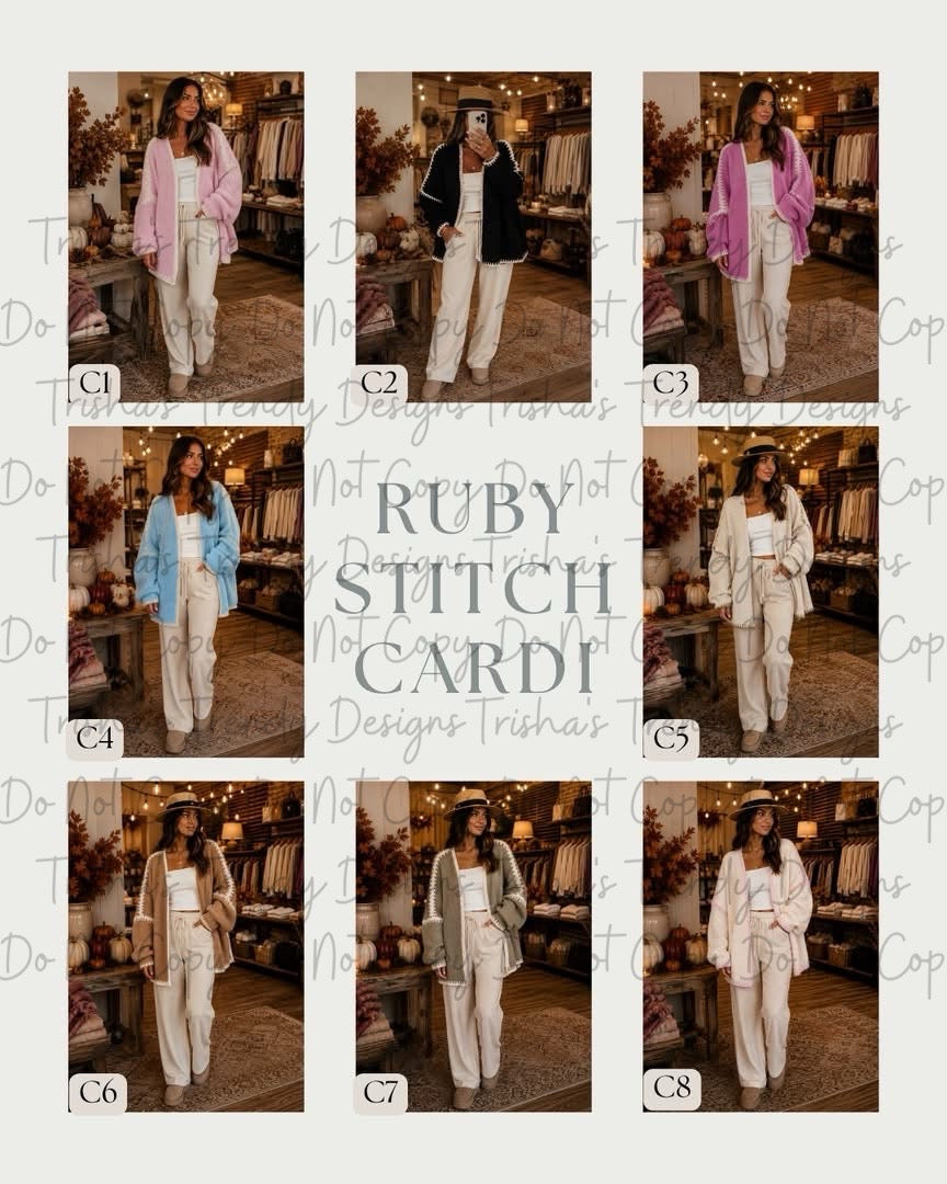 PREORDER: RERUN-Ruby Stitch Cardi