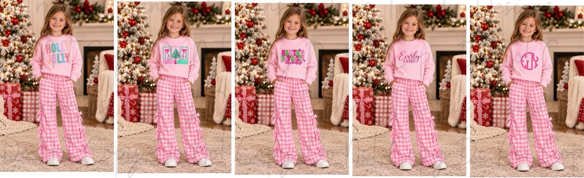 PREORDER: The Exclusive Holiday Custom Crewneck Bow Set