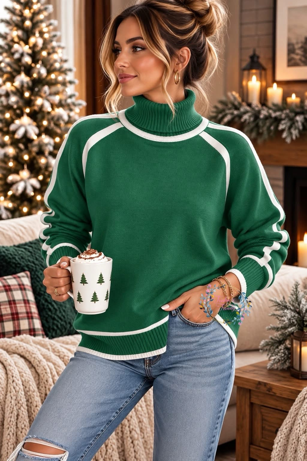 PREORDER: The Lennox Contrast Knit Sweater