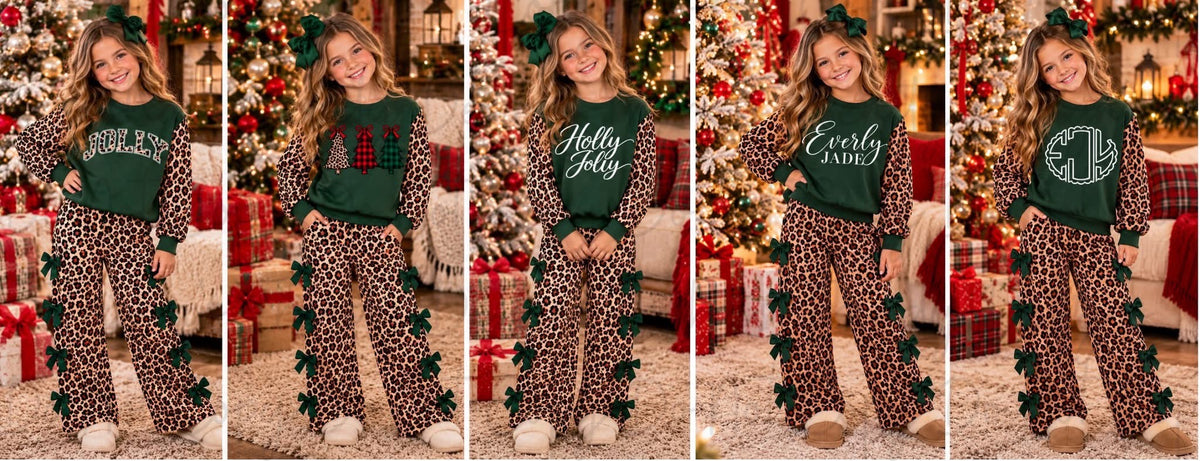 PREORDER: The Exclusive Holiday Custom Crewneck Bow Set