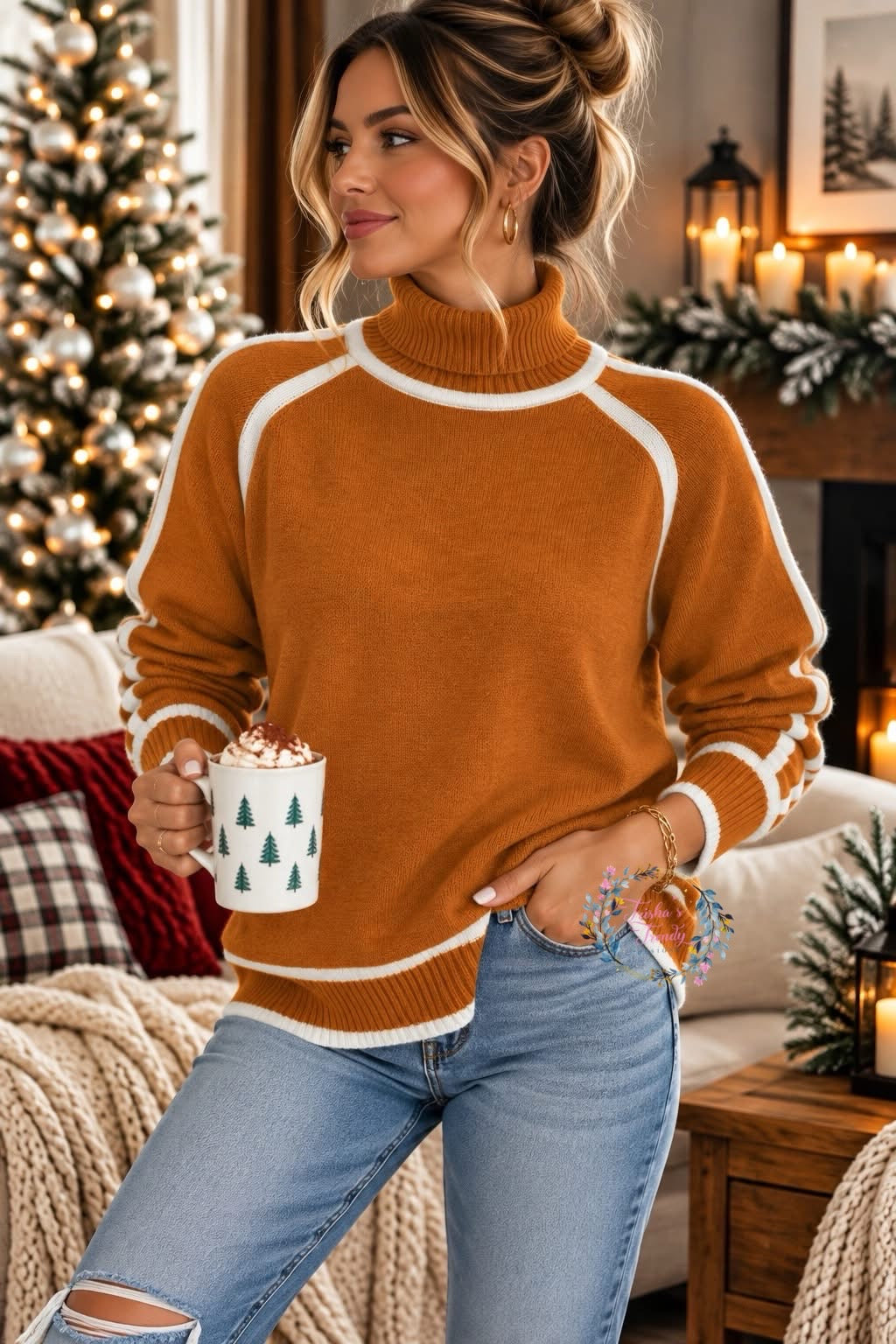 PREORDER: The Lennox Contrast Knit Sweater