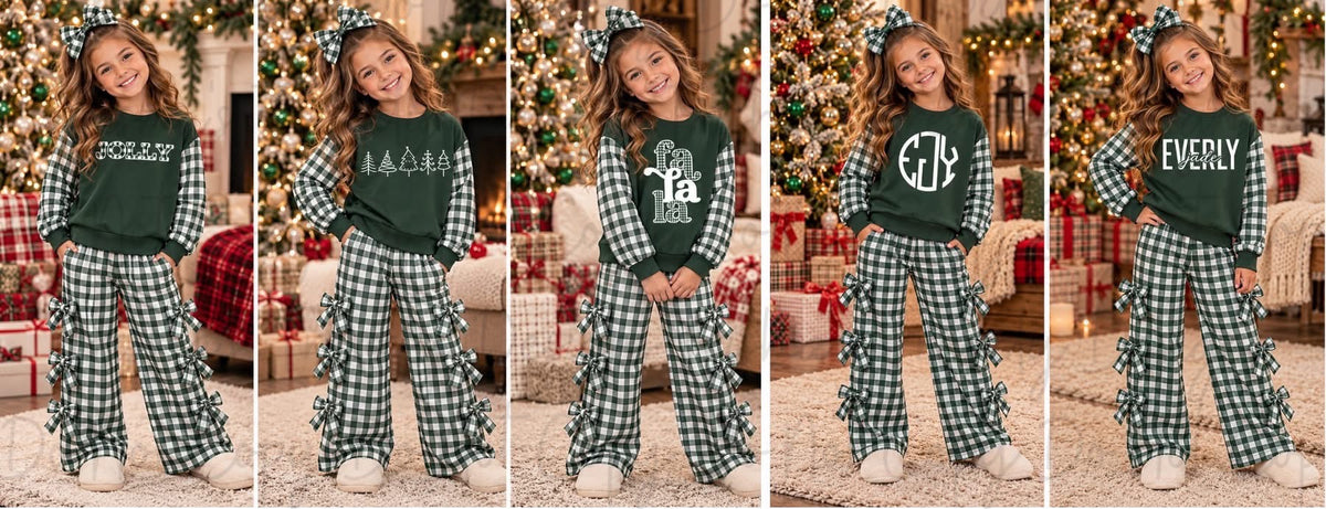 PREORDER: The Exclusive Holiday Custom Crewneck Bow Set