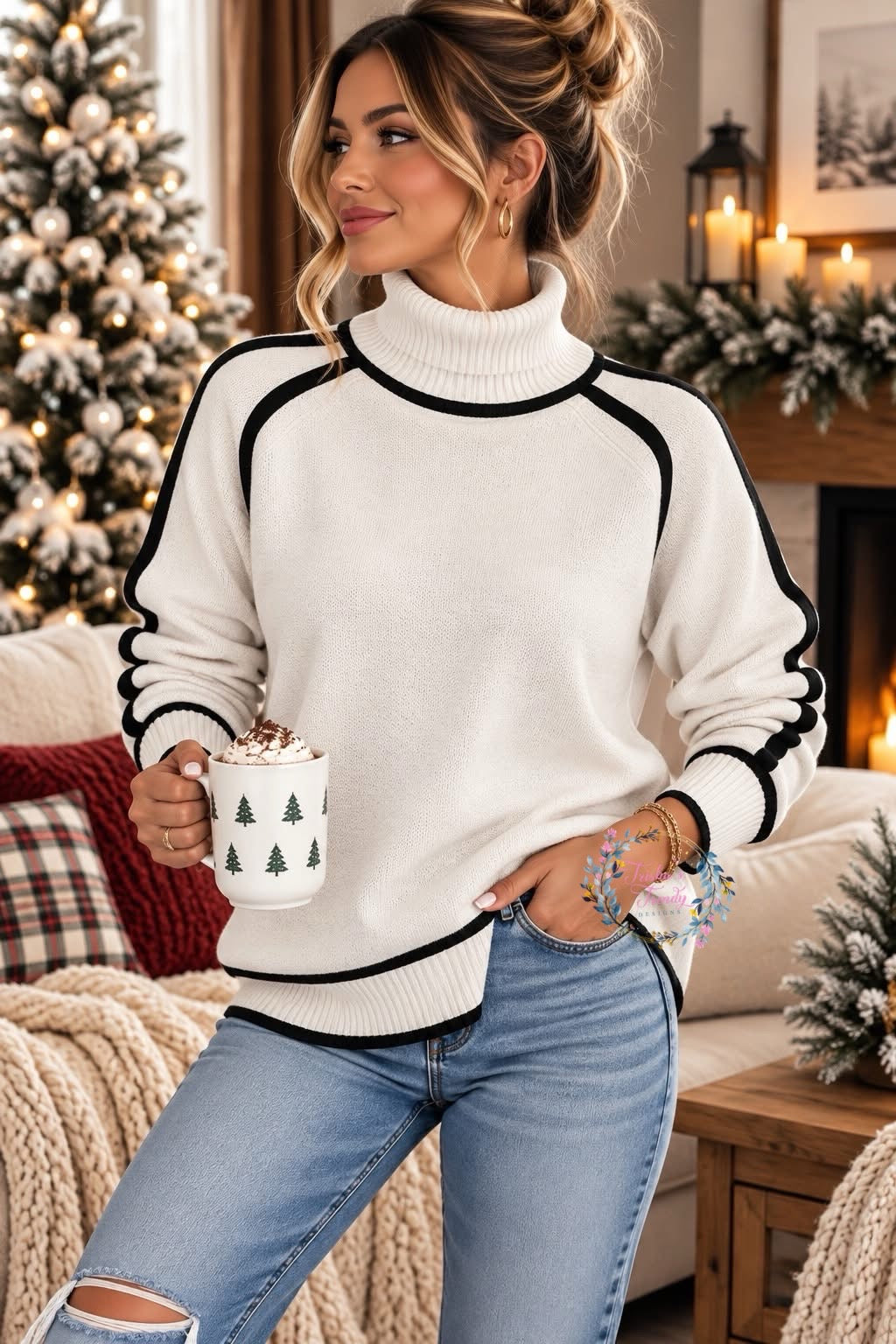 PREORDER: The Lennox Contrast Knit Sweater