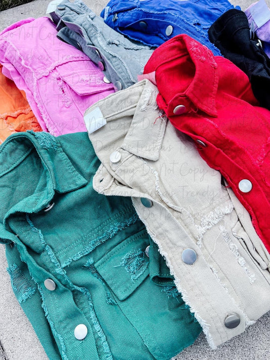 PREORDER: The Jenny Destressed Shacket