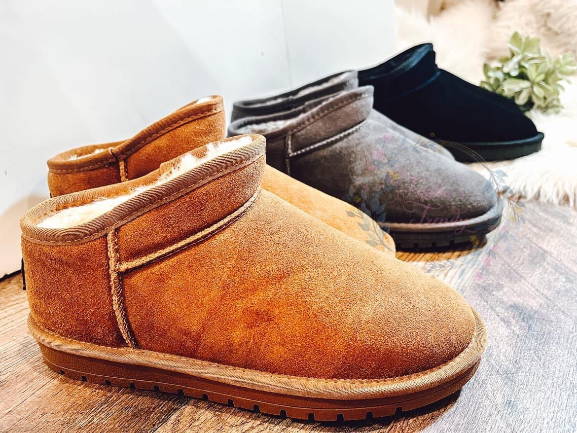 Preorder: Faux Fur Lined Shortie Boots