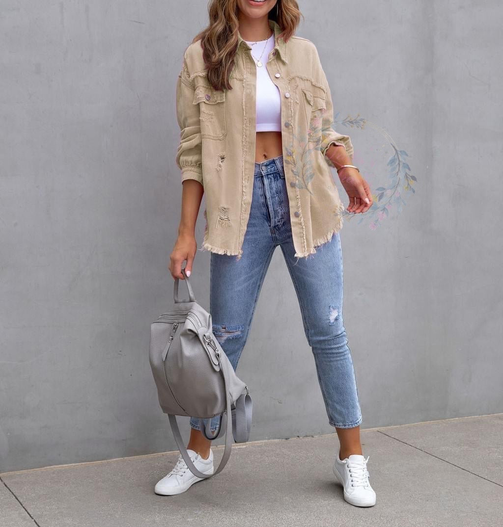 PREORDER: The Jenny Destressed Shacket