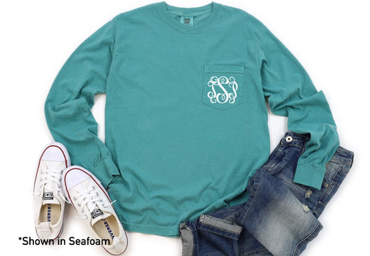 Comfort Color Long Sleeved Monogram