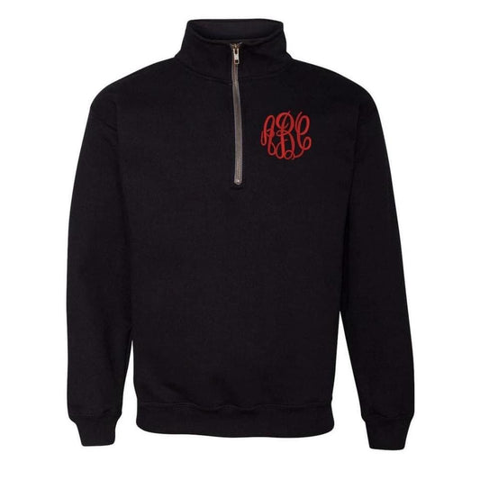 Monogram quarter zip